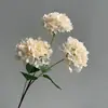 3 Hortensias Artificiales Individuales Bola de Nieve Hortensia de Madera Salón de Bodas Decoración del Hogar Arreglo Floral Paisajismo Floral Flor Artificial
