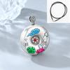 Collar con colgante de plata de ley 925 azul quemado de estilo étnico con hebilla de seguridad hueca del Sutra del Corazón Paramita para hombre y mujer, cadena larga para suéter