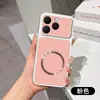 Capa Magnética para Celular OPPO Realme16 Textura de Lichia Janela Grande Couro Liso C75 Capa Anti-queda c83