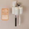 Portacepillos de dientes, Set de tocador, Dispensador de pasta de dientes, Vaso para enjuague bucal de pared, Estante para cepillos de dientes, Portacepillos de dientes sin taladro