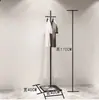 Estante de Ropa Simple de Hierro Exhibidor para Tienda de Ropa de Hombre y Mujer Colgador Colgante de Piso Estante Lateral para Colgar Ropa