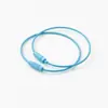 Llavero Giratorio de Cable de Acero Colorido Accesorios para Joyería DIY Colgante de Etiqueta Simple y Elegante