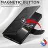 Funda de Teléfono tipo Cartera con Tapa abatible para Samsung S26Ultra con Ranura para Tarjetas y Soporte de Carga Inalámbrica Magnético Dos en Uno, Funda de Cuero