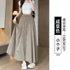 Calças Culotte Rosa Yamamoto para Mulheres, Estilo Fino de Verão, Novas Calças Casuais de Cintura Alta Emagrecedoras 2026, Calças Largas Soltas para Pessoas Altas