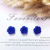 Acessórios Versáteis de Flor de Rosa Aveludada de Cor Sólida para Nail Art Série de Flores Doces 3D Brincos de Unha Decorações de Resina