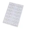 Venta al por mayor de fábrica pegatinas de metal letrero electroformado logo todas las pegatinas de níquel autoadhesivas de metal palabra dividida marca registrada