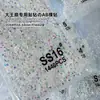 Diamantes Sueltos Ss4 Ab Rhinestones en Forma de Abanico King para Uñas, Rhinestones Super Brillantes en Forma de Abanico, Rhinestones Redondos de Vidrio Iridiscentes Aurora con Base Plana