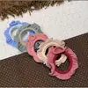 Elástico de Cabelo Dopamine de Malha Larga para Mulheres, Elástico de Alta Elasticidade, Faixa de Cabelo com Estilo Fresco, Acessório de Cabelo Versátil