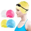 Gorro de Natación de Silicona Extra Grande Protector de Orejas para Competición, Unisex, Cobertura 3D para las Orejas, Protección del Cabello, Alta Elasticidad, No Aprieta el Cuero Cabelludo