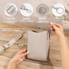 Tarjetero con Patrón de Lichi, Bolso Cruzado para Teléfono con Correa Ancha para el Hombro, Bolso de Hombro Cuadrado Simple de Gran Capacidad para Mujer, Bolso para Teléfono para el Verano