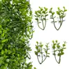 Planta Verde Artificial de Plástico Hoja de Eucalipto de 3 Puntas Hoja de Dinero Ratán Boda Decoración del Hogar Fabricante Mayorista