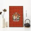 Pintura decorativa de estilo retro thangka para pasillo de sala de estar, estatua de Buda de Dunhuang, impresiones artísticas, nuevo mural de pintura colgante de Bodhisattva de estilo chino