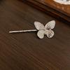 Horquilla electrónica de mariposa, fina como las alas de una cigarra, accesorio para el cabello, estilo Super Hada Mori, decoración retro de malla para selfies, horquilla para la cabeza de una dulce niña.