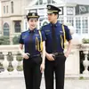 Nueva Ropa de Trabajo de Seguridad Blanca Camisa de Manga Corta para Hombre Traje de Etiqueta Imagen de Propiedad Uniforme de Conserje Ropa de Verano
