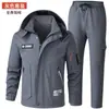 Ropa de Trabajo Forrada de Polar para Otoño e Invierno con Diseño Suave y Holgado y Múltiples Bolsillos para Exteriores en Sitios de Construcción