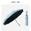 Nuevo Paraguas Automático de Color con Diez Varillas Tamaño Grande Paraguas de Negocios para Hombres Resistente al Viento Reforzado Pegamento Negro Paraguas de Sol Paraguas Estampado
