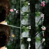 Horquilla Antigua Nuevo Estilo Chino Diseño de Nicho de Alta Gama Horquilla de Madera Horquilla de Flor de Durazno Nuevos Accesorios para el Cabello de Moda