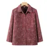 Abrigo de otoño de la abuela, ropa para mujeres de mediana edad y mayores, cárdigan para señoras mayores, tops para madres de 70-80 años, talla grande
