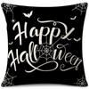 Nueva Funda de Almohada de Halloween Lino Estampada Cojín Lumbar Funda de Cojín Productos para el Hogar Transfronterizos Funda de Almohada Amazon Venta al por Mayor