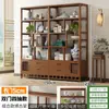Nuevo vitrina de estilo chino para sala de té, estante para juegos de té, estante para hojas de té, estante de almacenamiento para sala de té, vitrina de estilo vintage para sala de estar y oficina