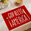 Amazon Best-Sellers Transfronterizos Manteles Individuales del Día de la Independencia Americana, Manteles Individuales del 250 Aniversario Americano, Manteles Decorativos