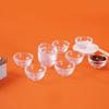 Nuevo Mini Transparente Pequeño Bol Modelo Accesorios DIY Casa de Juego para Niños Utensilios de Cocina Juguete de Comida de Plástico Contenedor de Bol Vacío