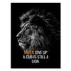 Póster inspirador de animales, león, tigre y lobo, pintura en lienzo, arte de pared, dormitorio, sala de estar, pintura decorativa moderna.