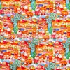 Tecido Popeline de Sarja de Algodão Estampado Digital Estilo Coreano de Desenho Animado Estilo Fresco Roupa Feminina Roupa Infantil Tecido para Bolsa