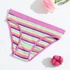 Nuevos calzones de algodón de colores con hilo para mujer, transpirables para abdomen y cadera, de doble capa, suministro directo de fábrica