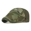 Boné Camuflado Respirável Novo de Verão com Aba Frontal e Tela, Boina Vazada, Chapéu Casual Masculino para Esportes ao Ar Livre, Proteção Solar
