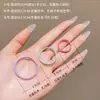 2026 Nuevas Gomas de Pelo Coloridas del Tamaño de un Pulgar, Bandas Elásticas de Alta Elasticidad para el Cabello de Niños Que No Dañan el Cabello, Cuerdas Versátiles para Cabello para Coletas Pequeñas