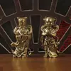 Adornos Dorados de Niño y Niña de Latón, Niño y Niña, Estatua de Buda Niña Dragón, Niño y Niña, Par de Estatuas de Bronce, Muebles de Decoración para el Hogar