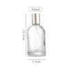 Em Estoque Frasco de Perfume Grande de 30ml Frasco de Vidro com Borrifador para Dosagem de Perfume Tampa de Laboratório Tampa de Alumínio Eletroquímico