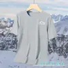 Camiseta Masculina Esportiva de Seda de Gelo Transfronteiriça Verão Respirável Manga Curta para Corrida Moda Solta Camiseta Americana Atacado Logo Estampado
