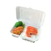 Caja de Almuerzo Desechable Tres Compartimentos Cuatro Compartimentos Caja de Empaque Caja de Plástico de Una Pieza Caja de Almuerzo Estilo Japonés Caja para Llevar Comida Rápida Envío Gratis