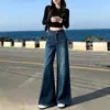 Jeans de Pierna Ancha para Mujer Primavera Otoño Invierno 2026 Nuevo Estilo Adelgazantes Sueltos Diseño con Sentido Pantalones de Campana Pierna Recta