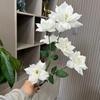 Flores artificiais 6 rosas casamento auditório flor fileira estrada enfeite arranjo de flores arte flor decoração suave em estoque fornecimento