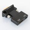 HDTV fêmea para VGA macho para conversor de decodificador de laptop conector hdmi para vga com cabo de áudio