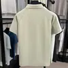 Camisa Polo de Verano Delgada de Alta Gama para Hombre, Camiseta de Manga Corta con Media Cremallera, Cuello de Solapa Texturizado, Top Elegante y Transpirable