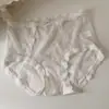 7241 Calcinhas Sexy de Renda Francesa para Mulheres, Renda com Mesh na Cintura Média-Alta, Leve, Confortável, Respirável, Tanga de Bolinhas
