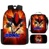 Mochila Sonic Transfronteriza Gran Capacidad Mochila Escolar para Estudiantes Mochila Escolar de Anime Sonic Transfronteriza