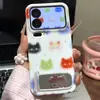 Funda de teléfono de gato con gradiente de colores única, adecuada para Apple 17ProMax16, con soporte de película, compatible con Xiaomi, Huawei y Vivo
