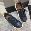 Zapatillas Deportivas Casuales de Lujo para Hombre de Cuero Genuino para Exportación Europea, Zapatos Blancos Elásticos Slip-On, Mocasines Fáciles de Usar