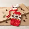 Pré-vendaNovo suéter para cachorro de outono e inverno, espessado e quente, conjunto com capuz, roupa de tricô para animais de estimação