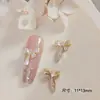 Novos Acessórios para Nail Art Zircônia Metal Alto Padrão Lz Franja Laço Laço Super Brilhante Asas Corrente Pedras de Unha