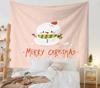 Decoração de Quarto Han Feng Tapeçaria de Natal Decoração de Parede Tecido para Pendurar na Parede ao Lado da Cama Estilo Ins Tecido de Fundo para Decoração de Natal