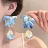 Só as Flores Estão Ocupadas! Brincos de Flor Dopamina Super Fada Elegantes para Viagem de Verão Feminina Brincos de Alto Padrão Brincos Versáteis