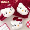 Lindo Peluche de Gatito Sweet Ankela Pinza para el Cabello con Lazo Rojo para Niñas, Dibujo Animado Bb Accesorio para el Cabello al por Mayor