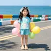 2026 Nuevo Conjunto de Ropa de Casa Dulce de Dibujos Animados Lindo de Verano para Niñas y Niños Pequeños