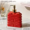 Botella de Prensa 3D con Carácter de Doble Felicidad para Boda, para Jabón de Manos y Gel de Ducha, Adorno Decorativo para Baño de Habitación de Boda en el Hogar